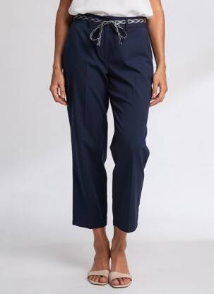 Pantalon 7/8 talie cu cleme mărime normală albastru GERARD DAREL femeie