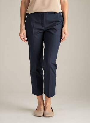 Pantalon 7/8 talie cu cleme mărime normală albastru WEEKEND MAXMARA femeie