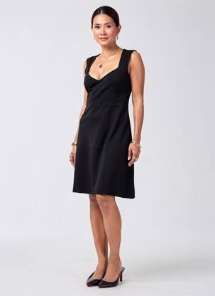Rochie midi fără mâneci fără mâneci negru PINKO femeie