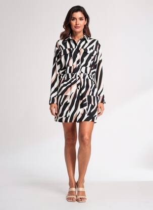 Rochie scurtă mâneci lungi mâneci lungi negru PINKO femeie