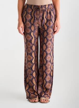 Pantalon larg croială fluidă mărime normală maro PINKO femeie