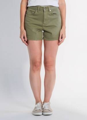Șort țesătură denim talie înaltă verde LIU JO femeie