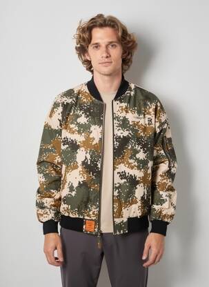 Geacă buzunare verde BOMBERS bărbat