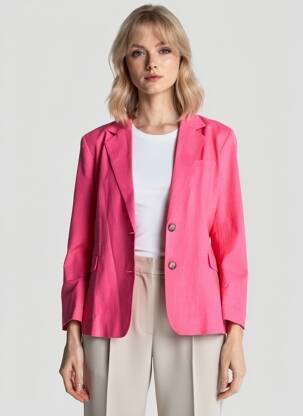 Sacou finisaj interior dublat roz GRACE & MILA femeie