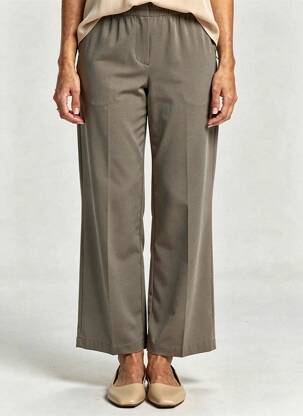 Pantalon drept elasticitate mărime normală verde GRACE & MILA femeie