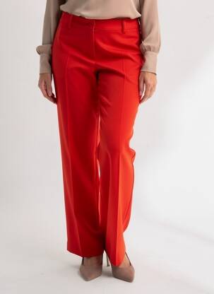 Pantalon drept țesătură crep mărime normală roșu PAKO LITTO femeie