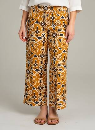 Pantalon 7/8 talie elastică mărime normală portocalie GRACE & MILA femeie