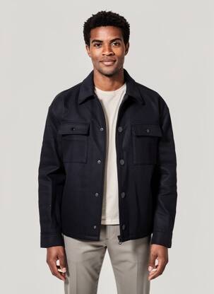 Jachete casual finisaj interior dublat negru THE KOOPLES bărbat