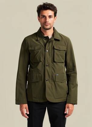 Jachete casual finisaj interior dublat verde FACONNABLE bărbat
