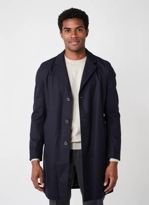 Palton lung croială dreaptă fără glugă albastru THE KOOPLES bărbat