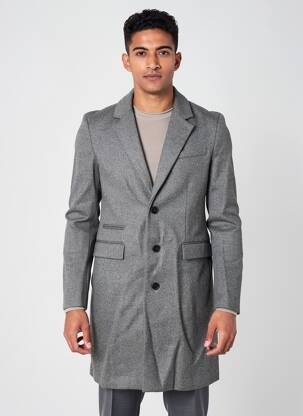 Palton lung croială dreaptă fără glugă gri THE KOOPLES bărbat