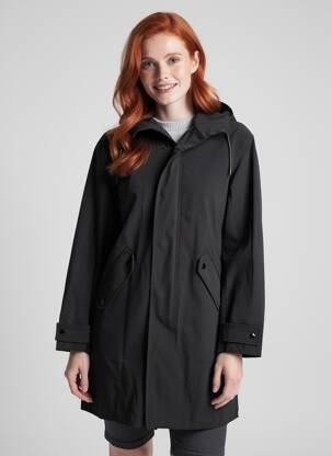 Parka finisaj interior dublat cu glugă negru THE KOOPLES femeie