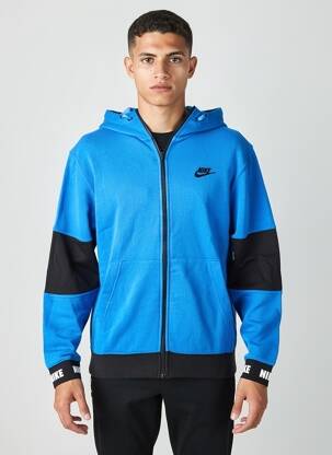 Jachete casual strânsă pe partea de jos albastru NIKE bărbat