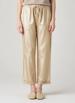 Pantalon drept elasticitate mărime normală bej AROMA femeie
