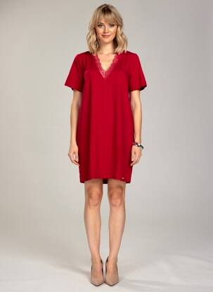 Rochie scurtă mâneci scurte mâneci scurte roșu LPB LES PETITES BOMBES  femeie