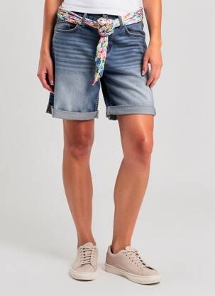 Șort țesătură denim mărime normală gri MAISON ONADO femeie