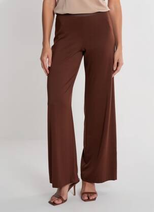 Pantalon larg mărime normală mărime normală maro SIYU femeie