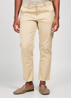 Pantalon chino elasticitate mărime normală bej FIVE femeie