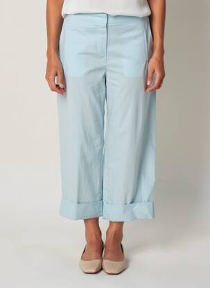 Pantalon 7/8 talie elastică mărime normală albastru BELLA JONES femeie
