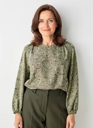 Tricou mâneci lungi mâneci lungi verde CISO femeie