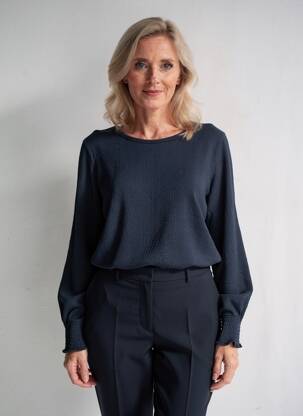 Tricou mâneci lungi mâneci lungi albastru CISO femeie