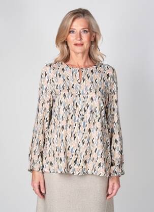 Tricou mâneci lungi mâneci lungi bej CISO femeie