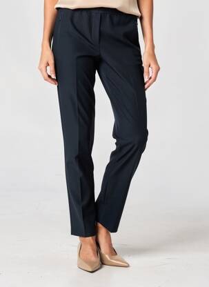 Pantalon slim talie elastică mărime normală albastru ANNA MONTANA femeie