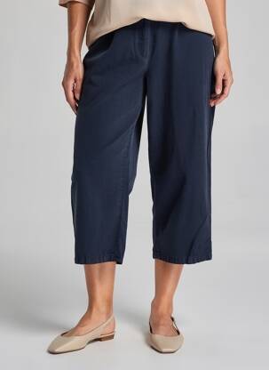 Pantalon 7/8 talie elastică mărime normală albastru GERKE MY PANTS femeie