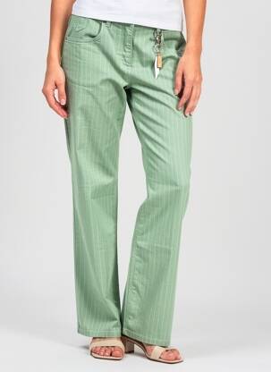 Pantalon drept elasticitate mărime normală verde RECOVER C.C. femeie