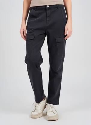 Pantalon cargo subțire mărime normală negru COJ DENIM femeie