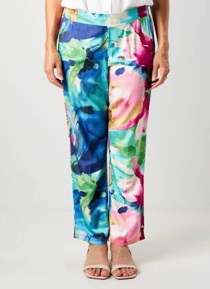 Pantalon drept țesătură poplin mărime normală albastru GREGORY PAT femeie