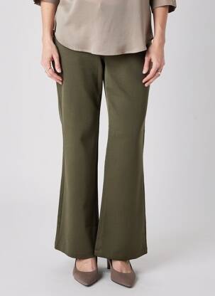 Pantalon evazat elasticitate mărime normală verde CHATELET femeie