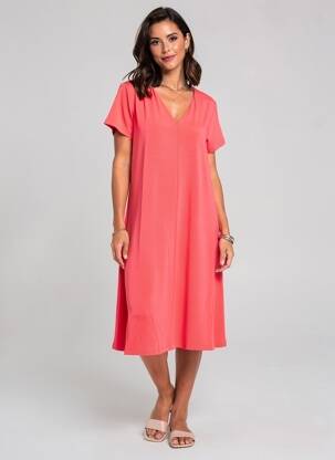 Rochie midi mâneci scurte mâneci scurte roz GUITARE femeie