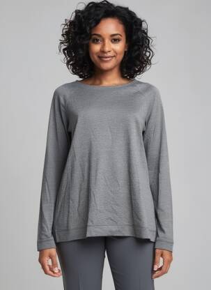 Tricou mâneci lungi mâneci lungi gri CALIDA femeie