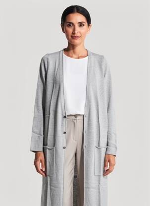 Vestă cu mâneci lungi elasticitate gri HEINE femeie