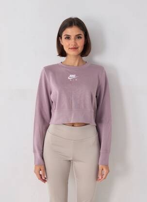 Pulover elasticitate mâneci lungi violet NIKE femeie