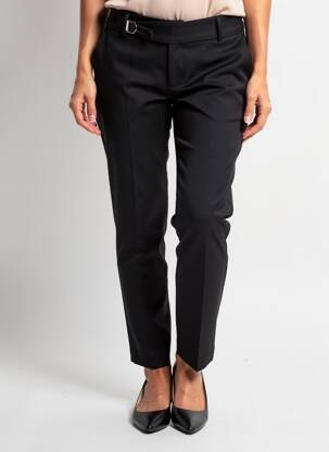 Pantalon slim țesătură poplin mărime normală negru LIU JO femeie