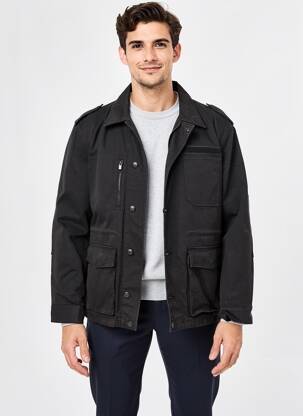 Jachete casual închidere cu nasturi pe față negru THE KOOPLES bărbat