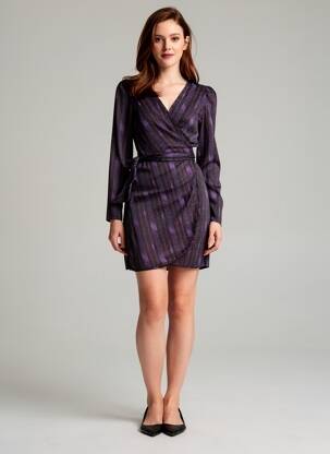Rochie scurtă mâneci lungi mâneci lungi negru KILKY femeie