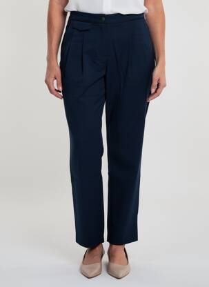 Pantalon chino țesătură poplin talie înaltă albastru LOLA ESPELETA femeie