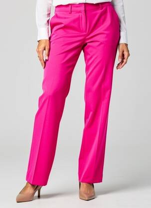 Pantalon chino închidere cu fermoar sub clapetă cu nasturi mărime normală roz LCDN femeie
