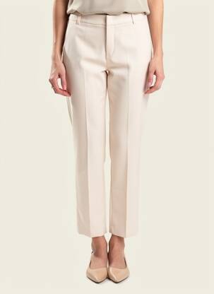 Pantalon 7/8 talie elastică mărime normală bej SIGNE NATURE femeie