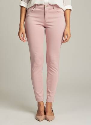 Jegging țesătură jersey mărime normală roz LCDN femeie
