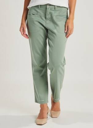 Pantalon drept elasticitate mărime normală verde CLOSED femeie