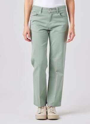 Pantalon drept elasticitate mărime normală verde CLOSED femeie