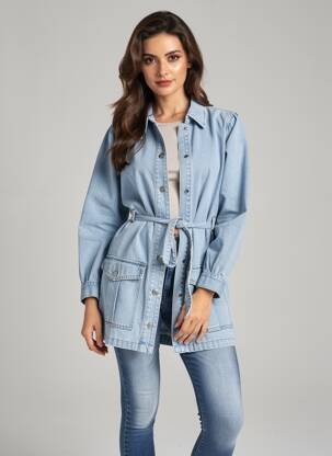 Jachete casual buzunare albastru OBJECT femeie