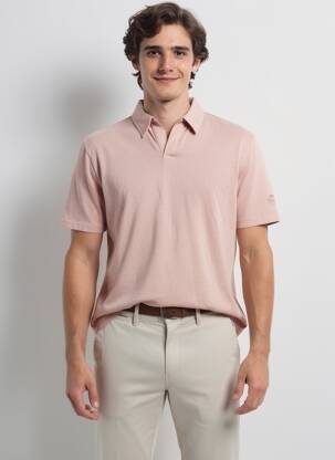 Tricou elasticitate mâneci scurte roz ECOALF bărbat