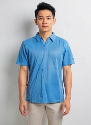 Tricou elasticitate mâneci scurte albastru ECOALF bărbat