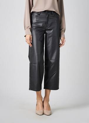 Pantalon 7/8 talie înaltă talie înaltă negru VILA femeie