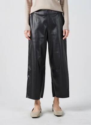 Pantalon 7/8 talie cu cleme mărime normală negru VILA femeie